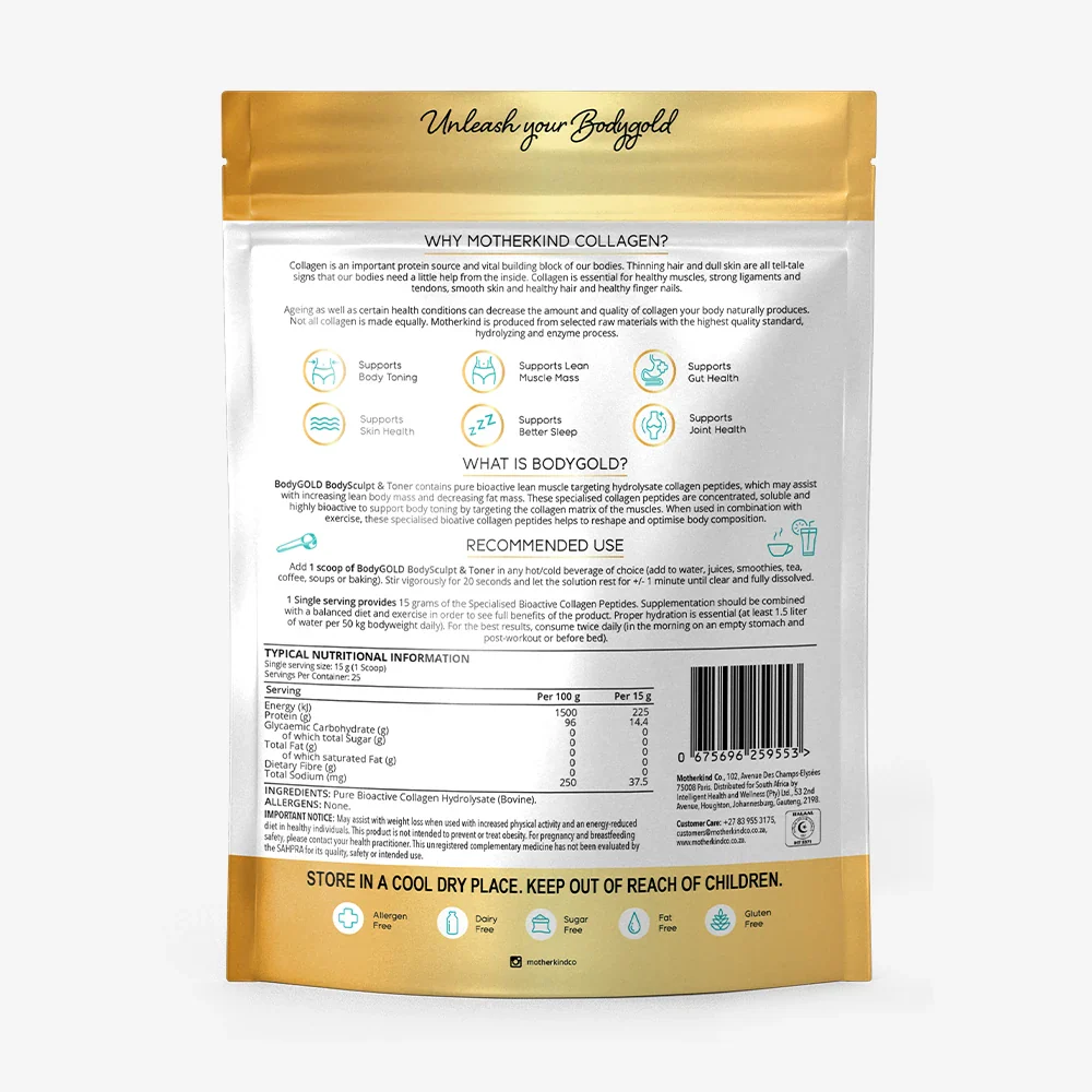 Motherkind Bodygold Collagen Peptides 375g